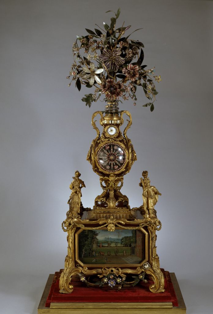 图片[1]-Copper gold-plated vase watch-China Archive